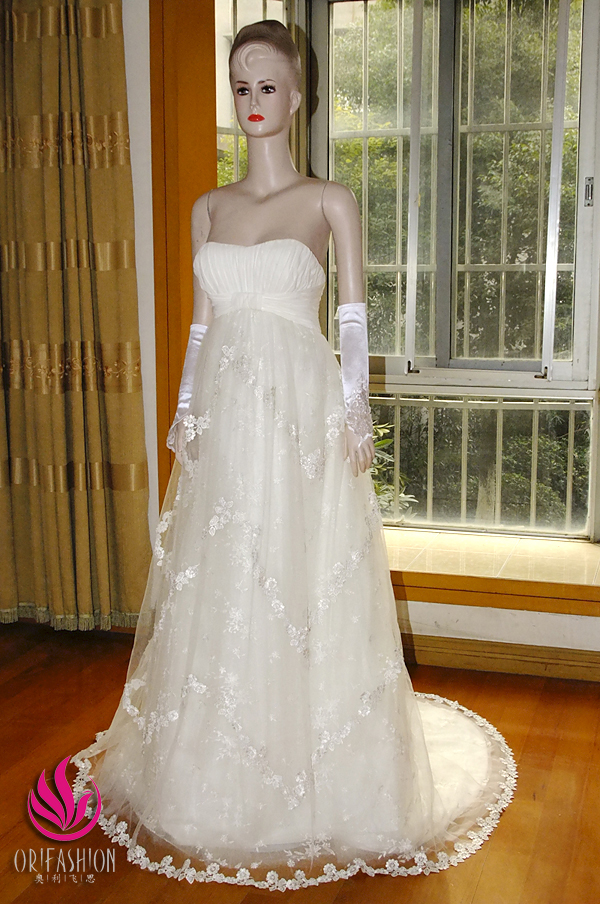 Orifashion HandmadeReal Romantic Tulle Wedding Dress - Click Image to Close